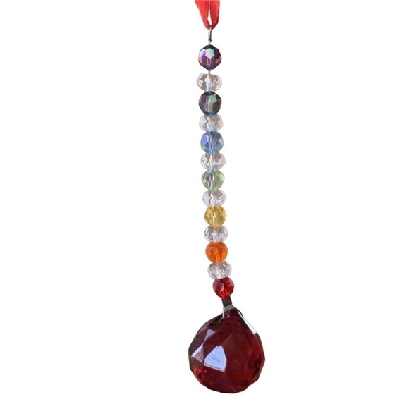 Crystal Chakra Suncatcher Window Hanger - Picture 1 of 5